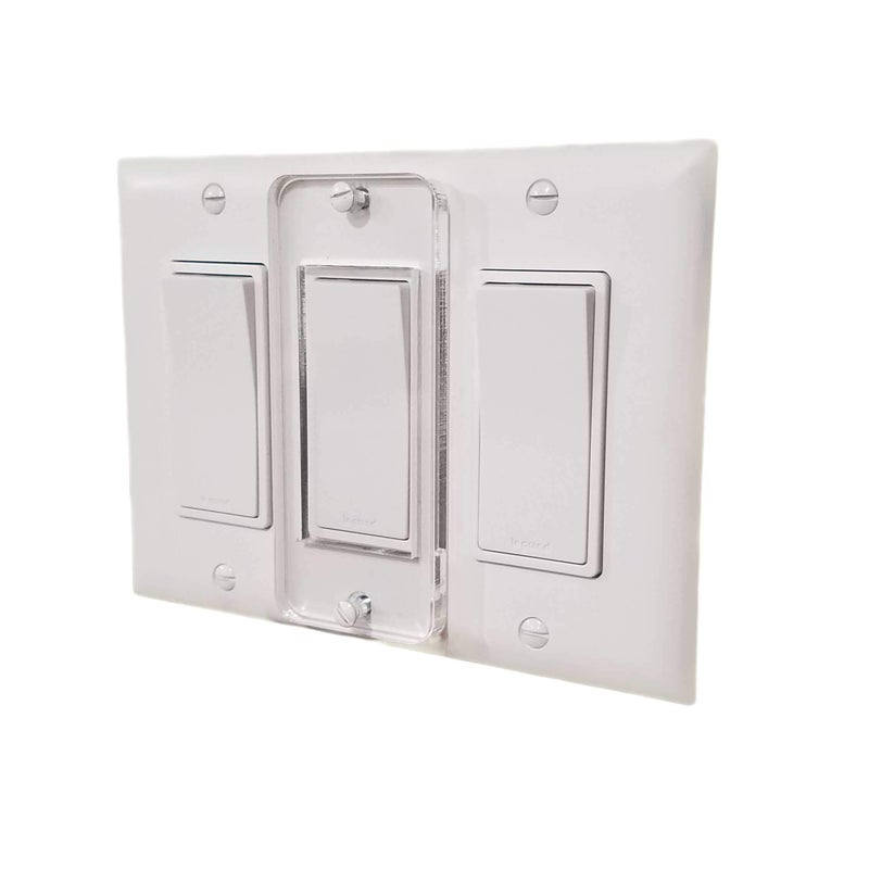 SpeedFreakCNC Decora Switch Plate Cover Lock, Child Protection, Residential, Lighting, Sump Pump, Indoor/Outdoor - Image 1